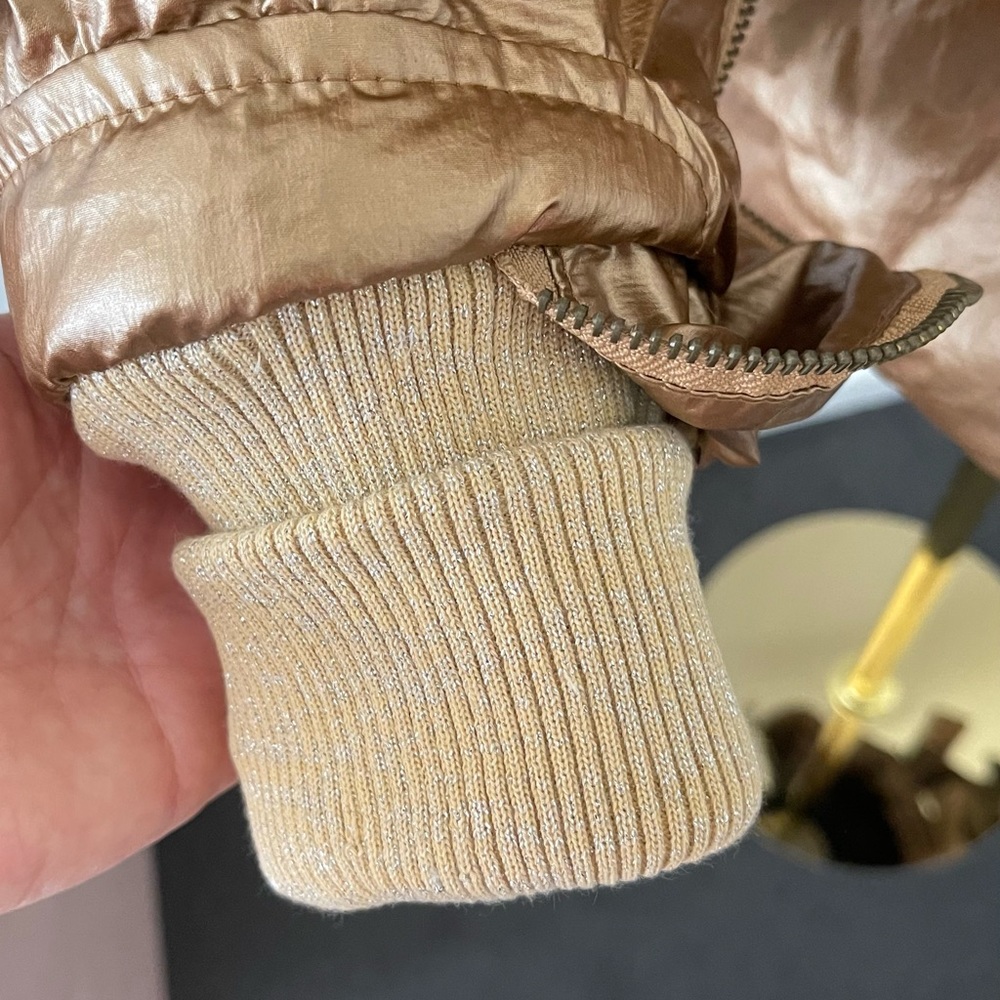 Just Cavalli Gold Puffer Jacket - Picture 7 of 16